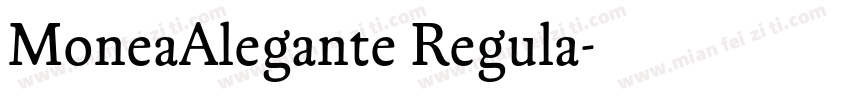 MoneaAlegante Regula字体转换